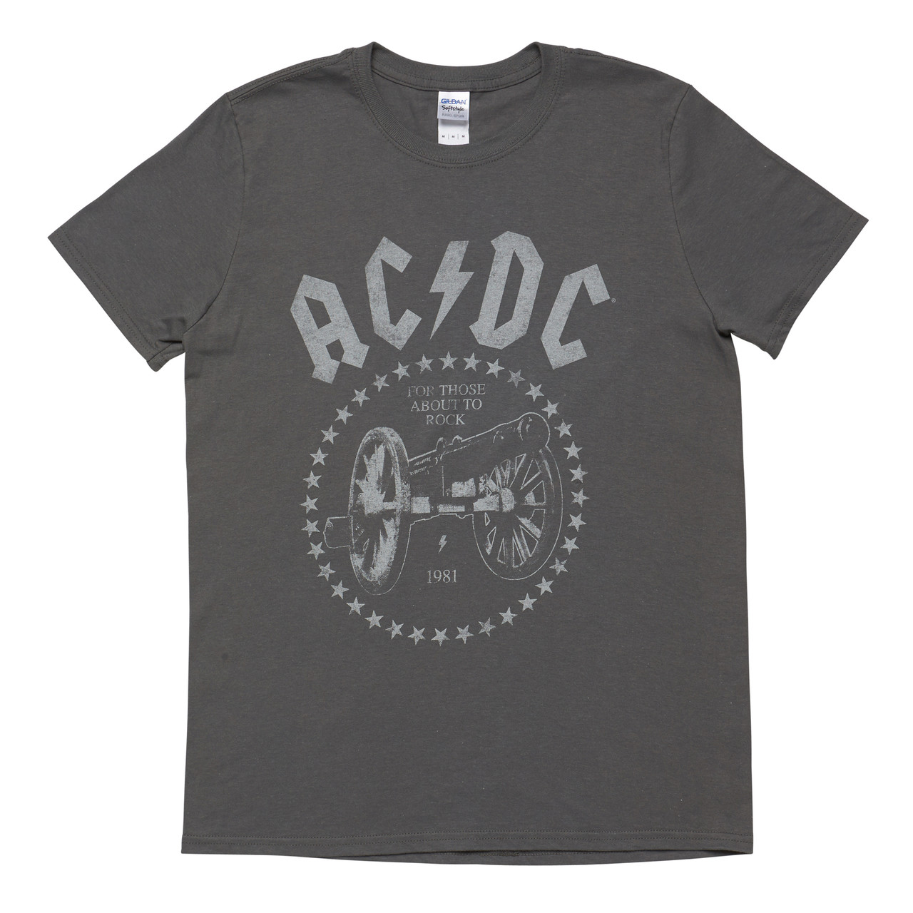 【AC/DC ロックT】For Those About To Rock AC/DC For Those About to Rock Mens Grey Tee - ACDC