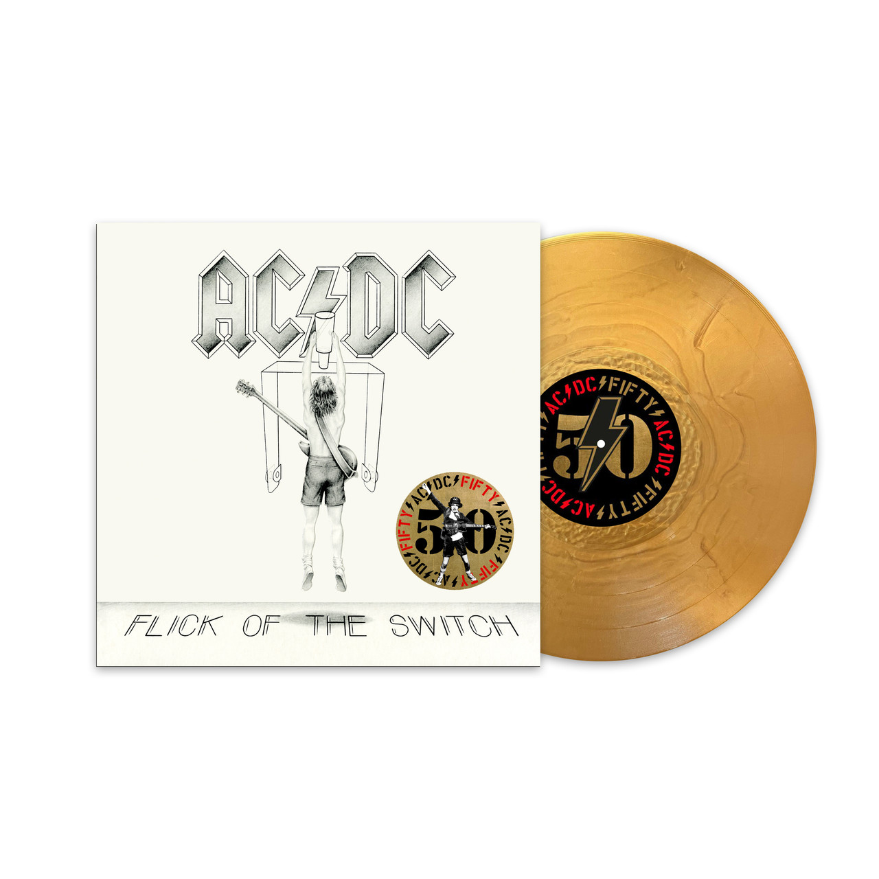 AC/DC Flick of the Switch LP (Gold Nugget Vinyl) - ACDC