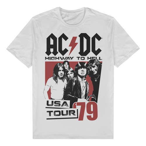 AC/DC White USA Tour '79 Tee