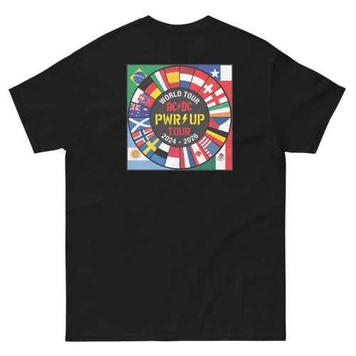 AC/DC PWR UP World Tour Flags T-Shirt