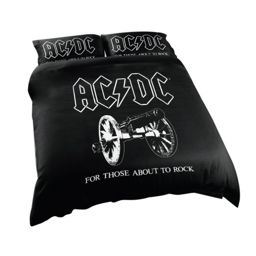 AC/DC About to Rock Quilt Cover Set - Double