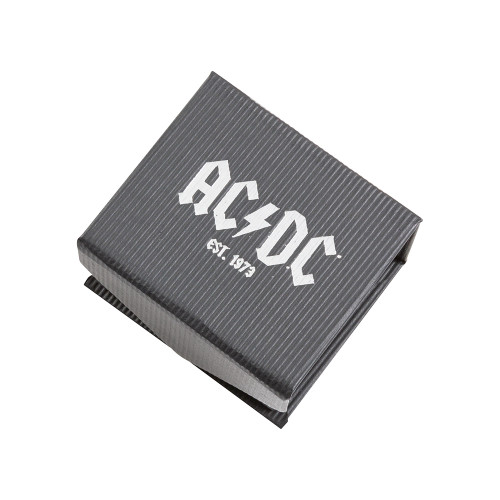 AC/DC x Heart of Bone Lightning Bolt Silver Earrings - ACDC