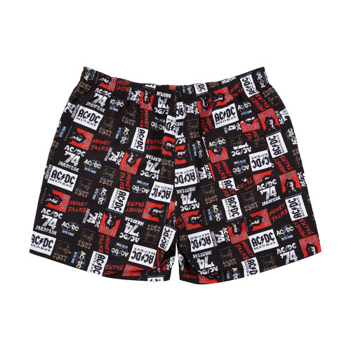 AC/DC All Over Print Swim Shorts