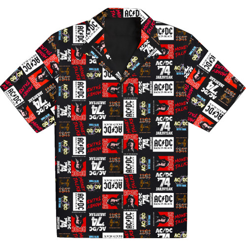 AC/DC All Over Print Party Shirt AC/DC All Over Print Party Shirt