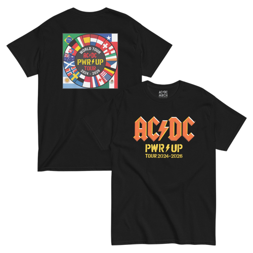 AC/DC PWR UP World Tour Flags T-Shirt