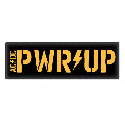 AC/DC Power Up Woven Patch - ACDC