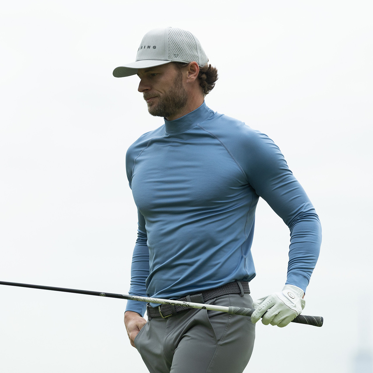 Player Long Sleeve Mock: Marina Blue - Dunning
