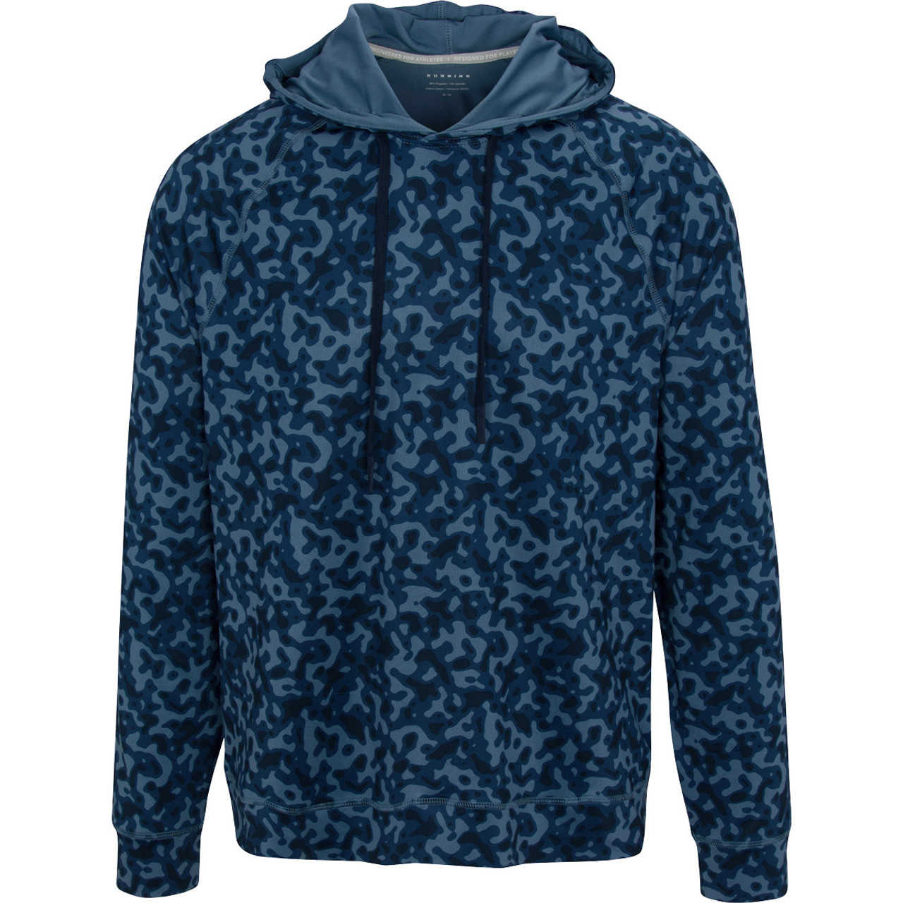 Quest Ventilated Camouflage Performance Hoodie: Navy Halo Camo - Dunning