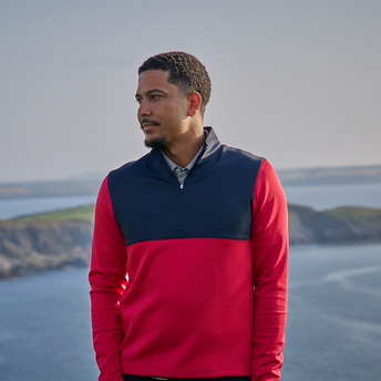 CURRANT/NAVY HALO || front model lifestyle info CURRANT/NAVY HALO || front model lifestyle info