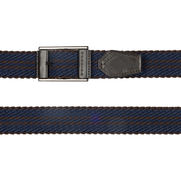 NAVY HALO/BROWN || FRONT LAYDOWN STRIPE