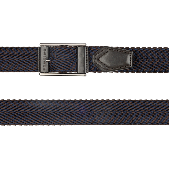 NAVY HALO/BROWN || FRONT LAYDOWN