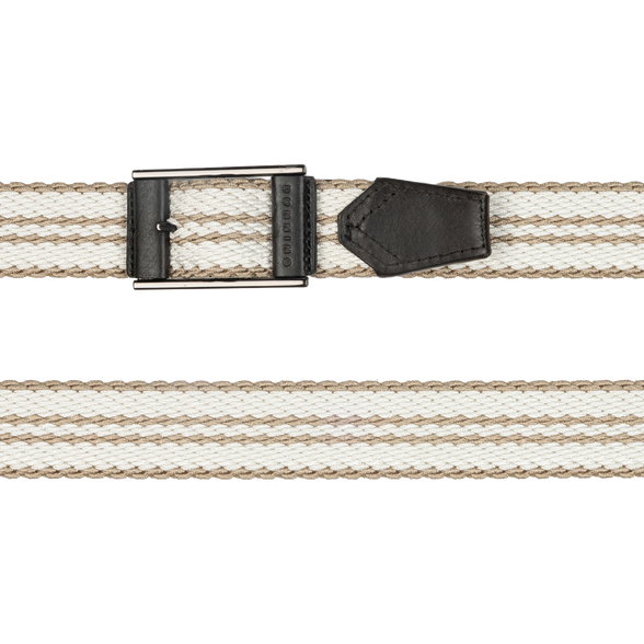 TAN/WHITE || LAYDOWN STRIPE