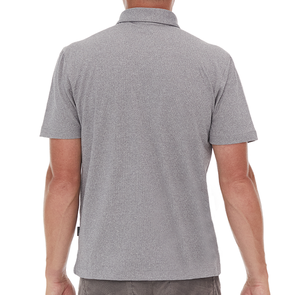 GREY HEATHER || lifestyle info back of model