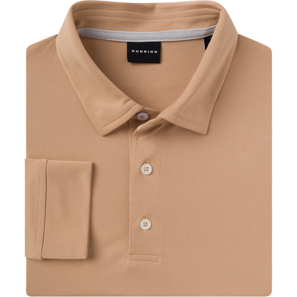 Player Pique Long-Sleeve Performance Polo - Dunning