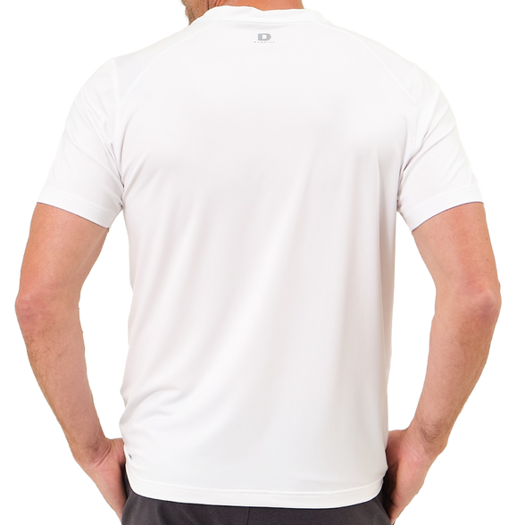 Quest Ventilated Performance Tee: White - Dunning