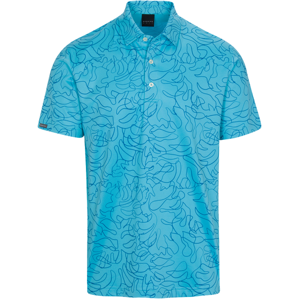 Healy Jersey Performance Polo: Ocean - Dunning