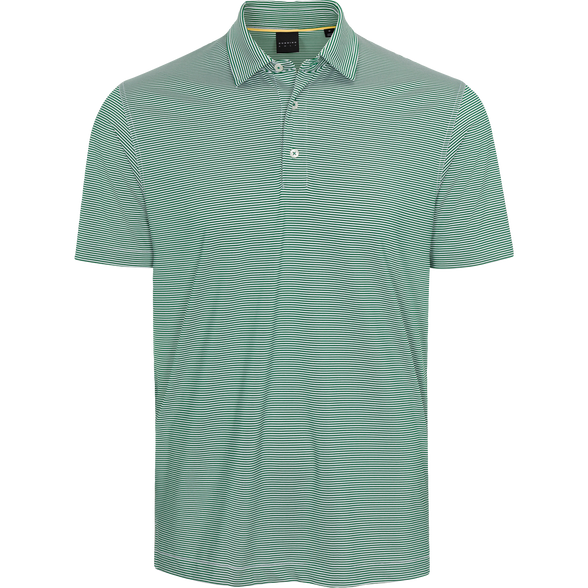 Clubhouse Collection: Helsby Stripe Jersey Performance Polo - Dunning