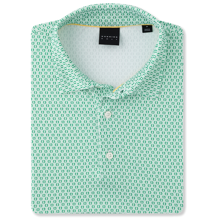 Clubhouse Collection: Monogram Jersey Performance Polo: White