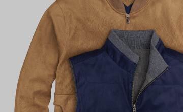 Suede laydown