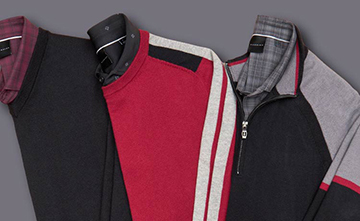 red and black sweaters