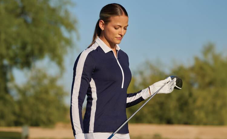 Woman Model with golf club