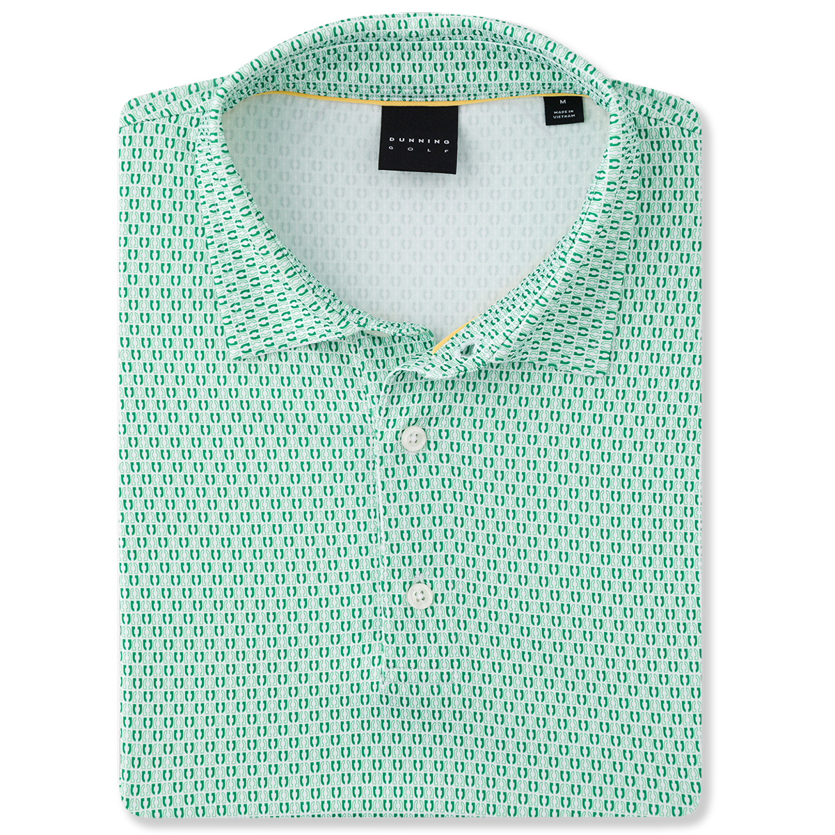 Clubhouse Collection: Monogram Jersey Performance Polo: White
