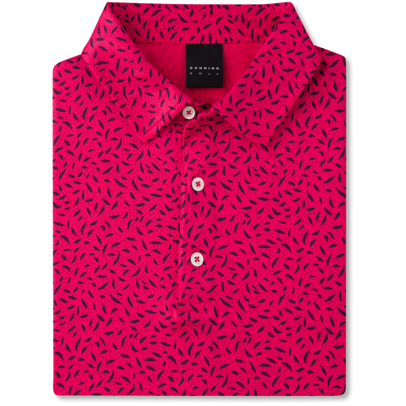 Rowan Ventilated Jersey Performance Polo: Currant - Dunning