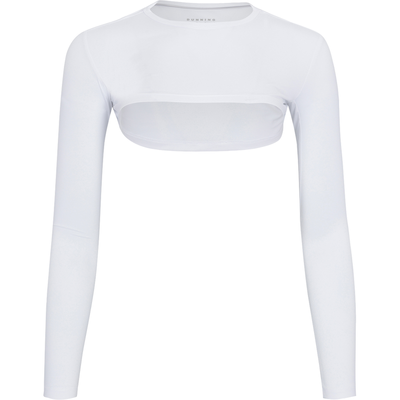 Player Ventilated Sun Protection Performance Shrug: White - Dunning