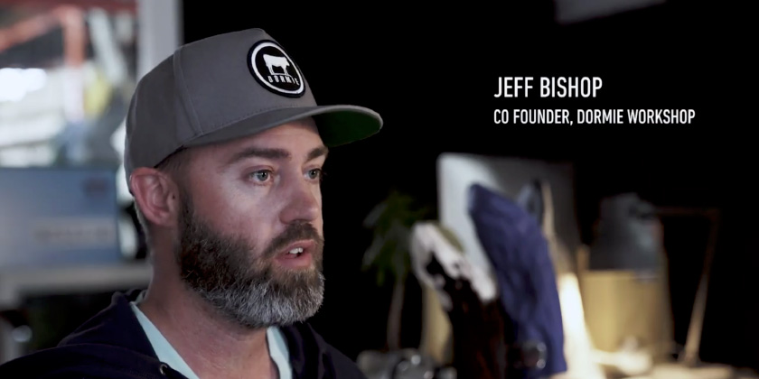 Jeff Bishop, co-founder of Dormie Workshop
