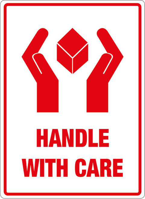 Handle with Care Label Label 108mm x 79mm