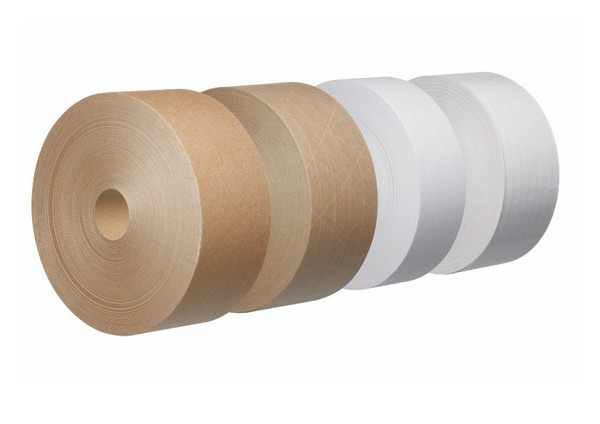 Water Activated Tape White 70mm x 200m 60gsm GSI (76mm Core)