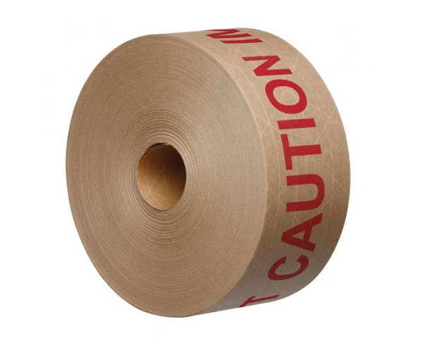 Important Caution Reinforced Water Activated Tape