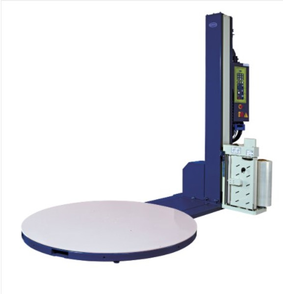 Optimax Powered Pre-stretch PalletWrapper with Weighing Scales