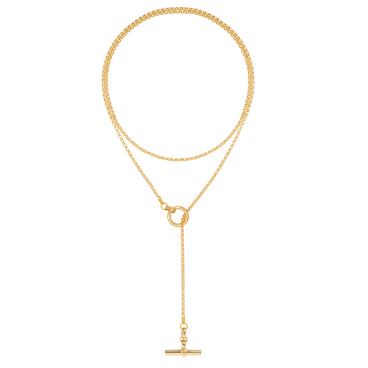Fine Gold Lariat Necklace