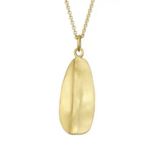 Leaf Necklace Gold