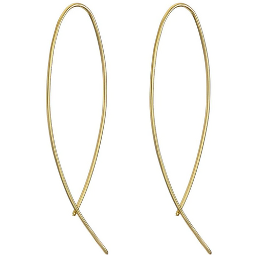 Fine Curve Earrings Gold