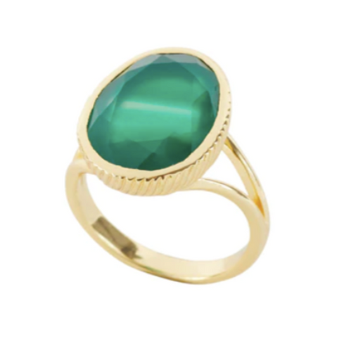 Ayla Green Onyx Ring Large 