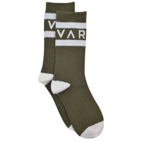 Spencer Sock Dark Olive/Egret