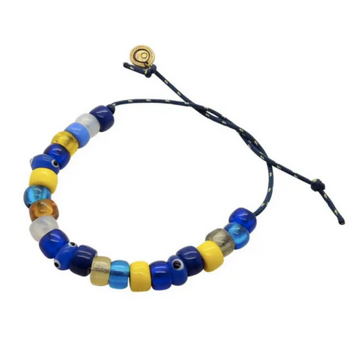 Maxi Evil Eye Charm Abacus Chord -Royal Blue 