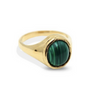 Juliette Ring Gold & Malachite -Size H