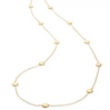 Disc Multi-Wrap Necklace Gold 36"