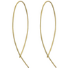 Fine Curve Earrings Gold