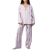 Classic Pyjama Set Mauve Stripe