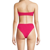 Jean Bikini Metallic Raspberry