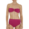 Drop Ruched Bikini Carmine