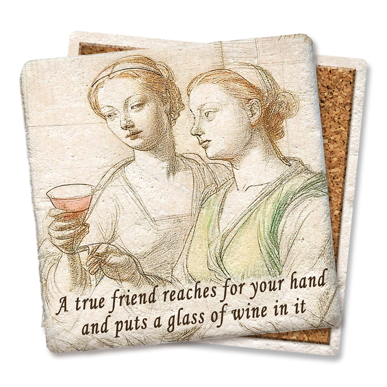 A True Friend Coaster Tipsy Coasters Gifts