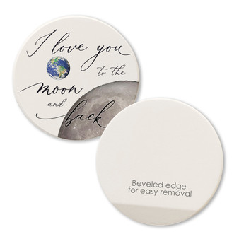 front and back of car coaster