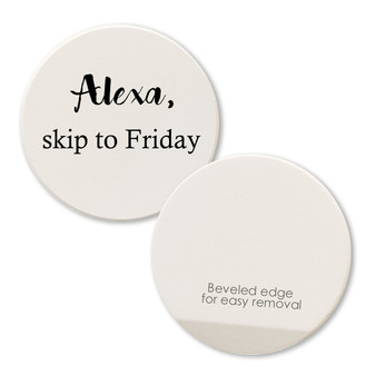 front and back of car coaster