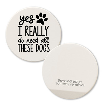 front and back of car coaster