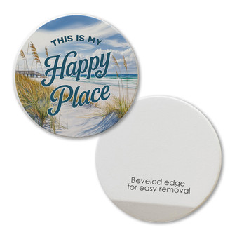 front and back of car coaster